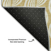 Piper Looms Mayfield Swirls AMF1055 Gold Machine Washable Area Rug Backing Image