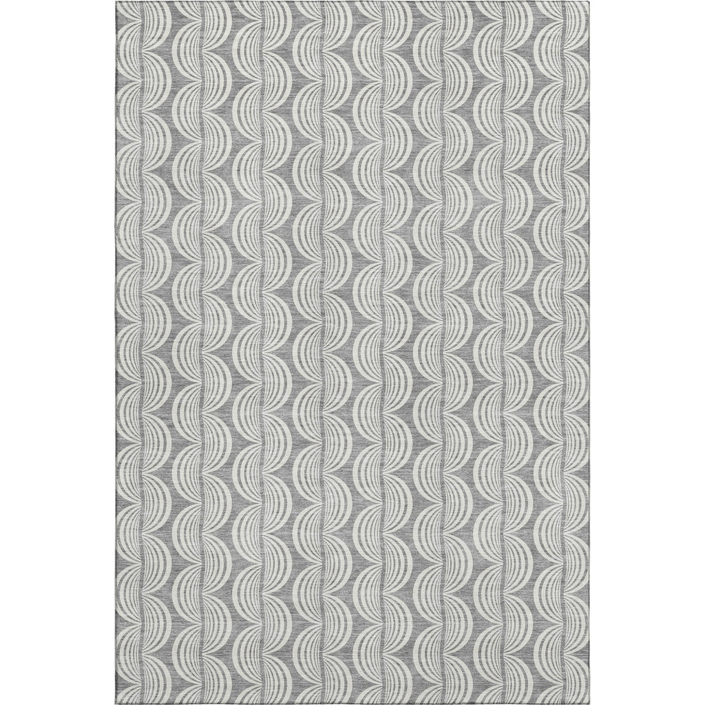 Piper Looms Mayfield Swirls AMF1055 Gray Machine Washable Area Rug main image
