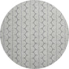 Piper Looms Mayfield Swirls AMF1055 Gray Machine Washable Area Rug Round Main Image