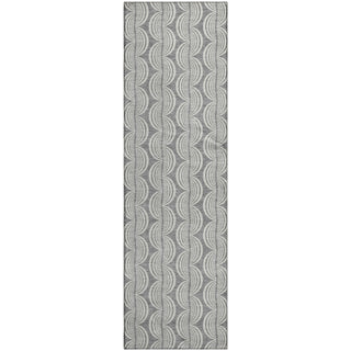 Piper Looms Mayfield Swirls AMF1055 Gray Machine Washable Area Rug Runner Main Image