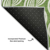 Piper Looms Mayfield Swirls AMF1055 Green Machine Washable Area Rug Backing Image