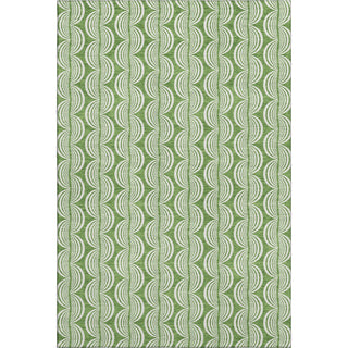 Piper Looms Mayfield Swirls AMF1055 Green Machine Washable Area Rug main image