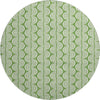 Piper Looms Mayfield Swirls AMF1055 Green Machine Washable Area Rug Round Main Image