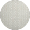 Piper Looms Mayfield Swirls AMF1055 Ivory Machine Washable Area Rug Round Main Image