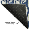 Piper Looms Mayfield Swirls AMF1055 Navy Machine Washable Area Rug Backing Image