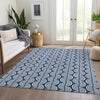 Piper Looms Mayfield Swirls AMF1055 Navy Machine Washable Area Rug Lifestyle Image Feature
