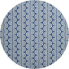 Piper Looms Mayfield Swirls AMF1055 Navy Machine Washable Area Rug Round Main Image