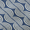 Piper Looms Mayfield Swirls AMF1055 Navy Machine Washable Area Rug Swatch Image