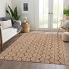 Piper Looms Mayfield Swirls AMF1055 Paprika Machine Washable Area Rug Lifestyle Image Feature