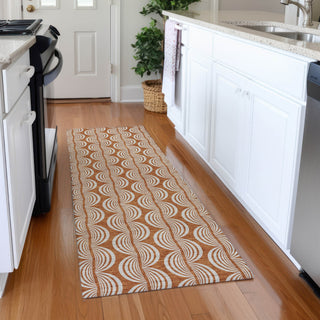 Piper Looms Mayfield Swirls AMF1055 Paprika Machine Washable Area Rug Runner Lifestyle Image Feature