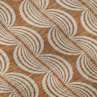 Piper Looms Mayfield Swirls AMF1055 Paprika Machine Washable Area Rug Swatch Image