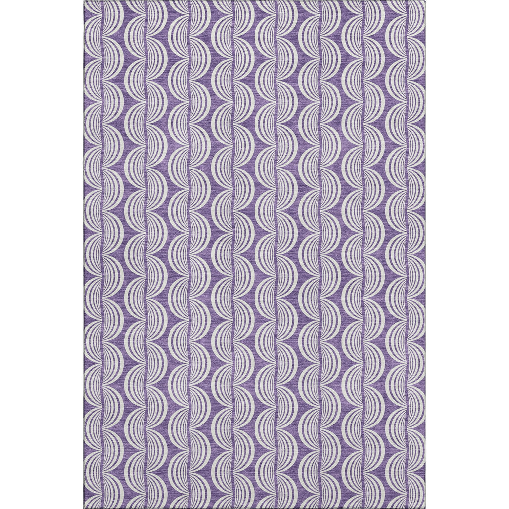 Piper Looms Mayfield Swirls AMF1055 Purple Machine Washable Area Rug main image