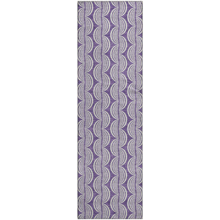 Piper Looms Mayfield Swirls AMF1055 Purple Machine Washable Area Rug Runner Main Image