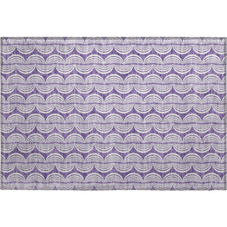 Piper Looms Mayfield Swirls AMF1055 Purple Machine Washable Area Rug Scatter Main Image
