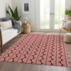 Piper Looms Mayfield Swirls AMF1055 Red Machine Washable Area Rug Lifestyle Image Feature