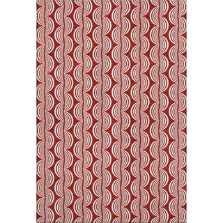 Piper Looms Mayfield Swirls AMF1055 Red Machine Washable Area Rug main image