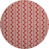 Piper Looms Mayfield Swirls AMF1055 Red Machine Washable Area Rug Round Main Image