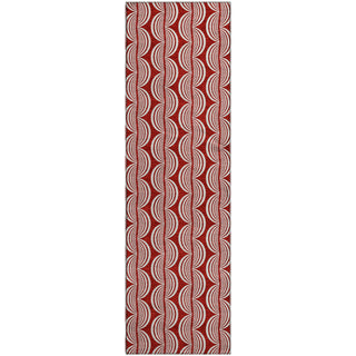 Piper Looms Mayfield Swirls AMF1055 Red Machine Washable Area Rug Runner Main Image