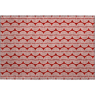 Piper Looms Mayfield Swirls AMF1055 Red Machine Washable Area Rug Scatter Main Image