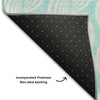 Piper Looms Mayfield Swirls AMF1056 Aqua Machine Washable Area Rug Backing Image