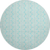 Piper Looms Mayfield Swirls AMF1056 Aqua Machine Washable Area Rug Round Main Image