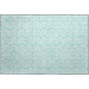 Piper Looms Mayfield Swirls AMF1056 Aqua Machine Washable Area Rug Scatter Main Image