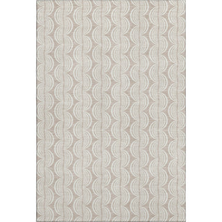 Piper Looms Mayfield Swirls AMF1056 Khaki Machine Washable Area Rug main image