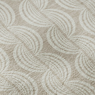 Piper Looms Mayfield Swirls AMF1056 Khaki Machine Washable Area Rug Swatch Image