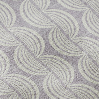 Piper Looms Mayfield Swirls AMF1056 Lavender Machine Washable Area Rug Swatch Image