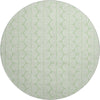 Piper Looms Mayfield Swirls AMF1056 Mint Machine Washable Area Rug Round Main Image