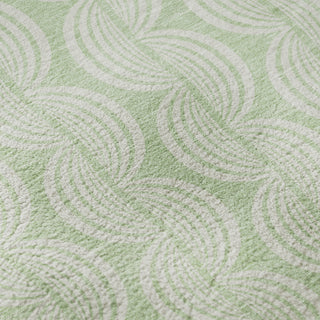 Piper Looms Mayfield Swirls AMF1056 Mint Machine Washable Area Rug Swatch Image