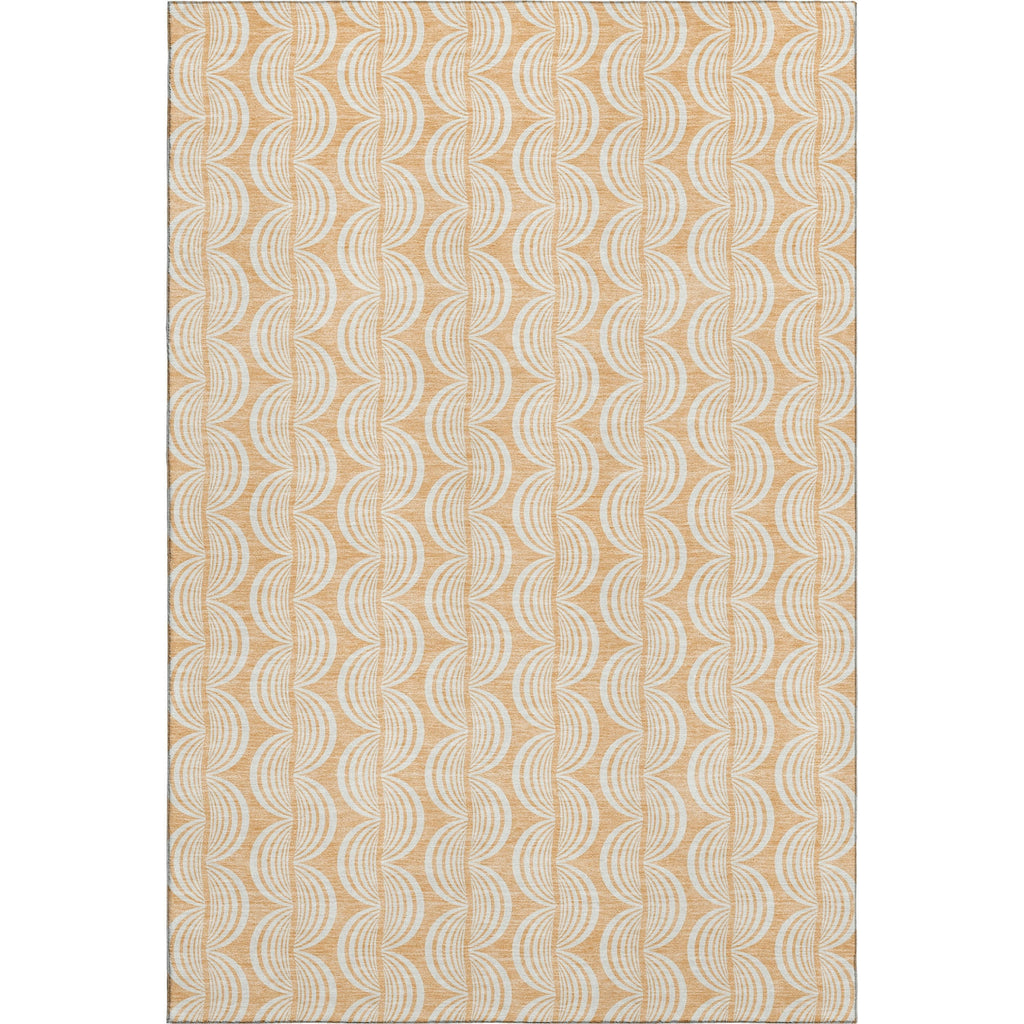 Piper Looms Mayfield Swirls AMF1056 Peach Machine Washable Area Rug main image