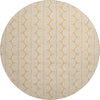 Piper Looms Mayfield Swirls AMF1056 Peach Machine Washable Area Rug Round Main Image