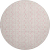 Piper Looms Mayfield Swirls AMF1056 Pink Machine Washable Area Rug Round Main Image