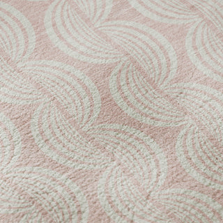 Piper Looms Mayfield Swirls AMF1056 Pink Machine Washable Area Rug Swatch Image