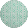 Piper Looms Mayfield Swirls AMF1056 Seafoam Machine Washable Area Rug Round Main Image