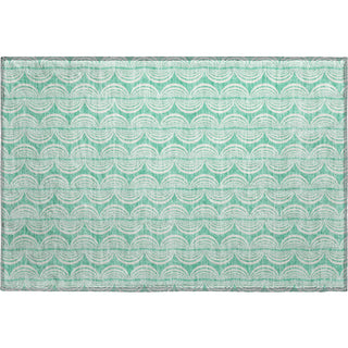 Piper Looms Mayfield Swirls AMF1056 Seafoam Machine Washable Area Rug Scatter Main Image