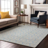 Piper Looms Mayfield Swirls AMF1056 Sky Machine Washable Area Rug Lifestyle Image Feature