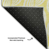 Piper Looms Mayfield Swirls AMF1056 Yellow Machine Washable Area Rug Backing Image