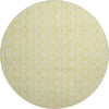Piper Looms Mayfield Swirls AMF1056 Yellow Machine Washable Area Rug Round Main Image