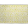 Piper Looms Mayfield Swirls AMF1056 Yellow Machine Washable Area Rug Scatter Main Image