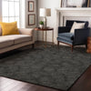 Piper Looms Mayfield Geometric AMF1057 Black Machine Washable Area Rug Lifestyle Image Feature