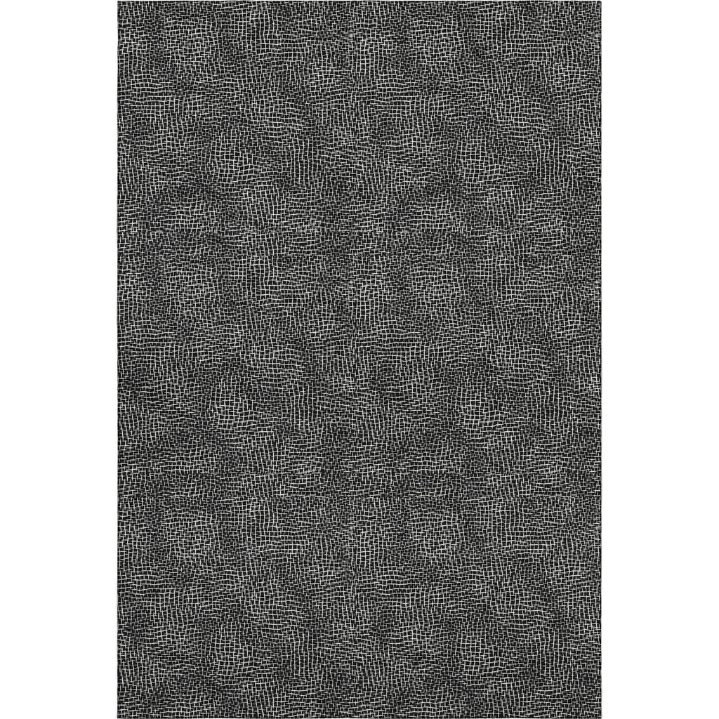 Piper Looms Mayfield Geometric AMF1057 Black Machine Washable Area Rug main image