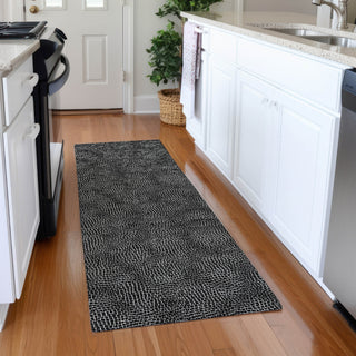 Piper Looms Mayfield Geometric AMF1057 Black Machine Washable Area Rug Runner Lifestyle Image Feature