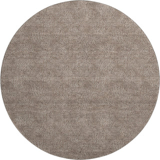 Piper Looms Mayfield Geometric AMF1057 Brown Machine Washable Area Rug Round Main Image