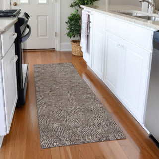 Piper Looms Mayfield Geometric AMF1057 Brown Machine Washable Area Rug Runner Lifestyle Image Feature