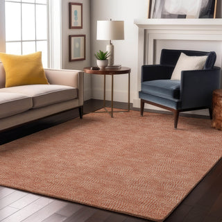 Piper Looms Mayfield Geometric AMF1057 Copper Machine Washable Area Rug Lifestyle Image Feature