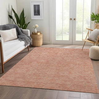 Piper Looms Mayfield Geometric AMF1057 Copper Machine Washable Area Rug Lifestyle Image Feature
