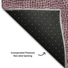 Piper Looms Mayfield Geometric AMF1057 Eggplant Machine Washable Area Rug Backing Image