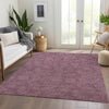 Piper Looms Mayfield Geometric AMF1057 Eggplant Machine Washable Area Rug Lifestyle Image Feature